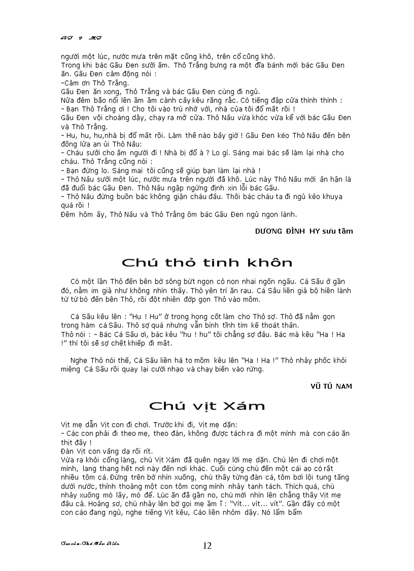 image for page Mot so cau chuyen danh cho mam non