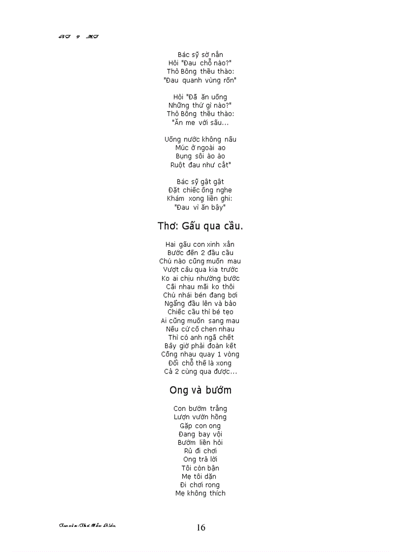 image for page Mot so cau chuyen danh cho mam non