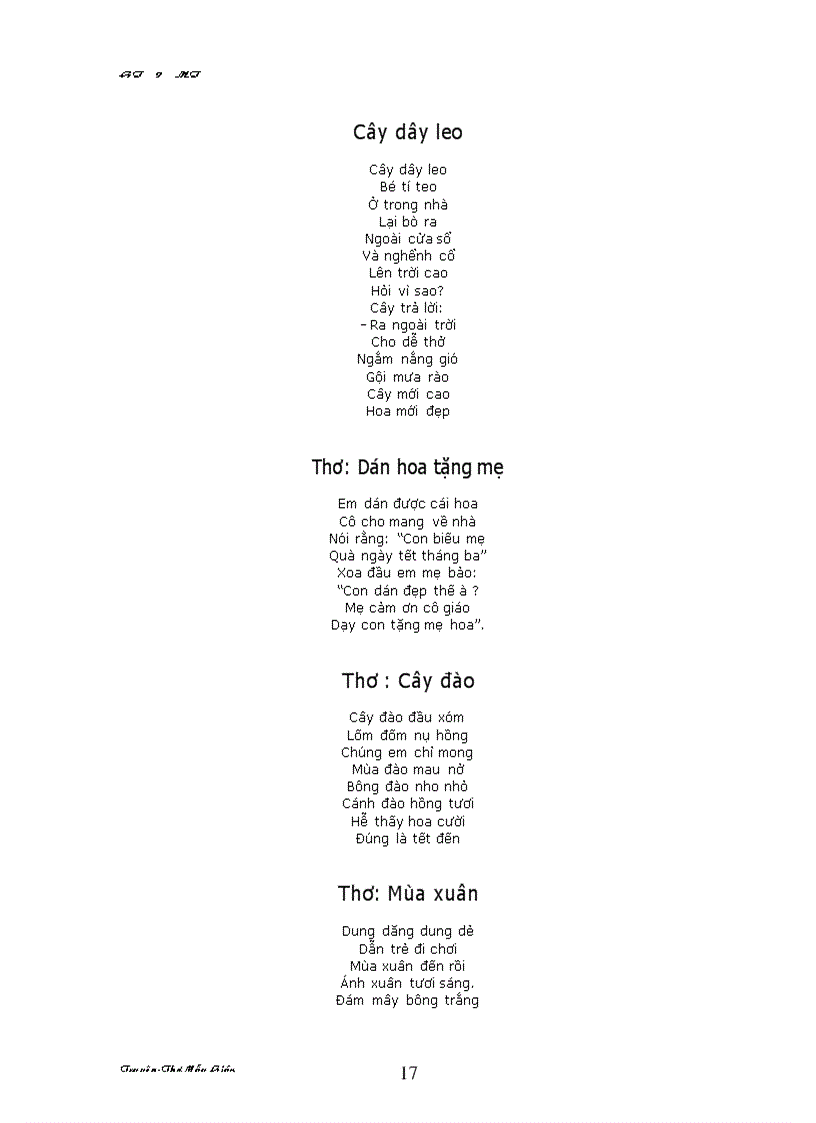 image for page Mot so cau chuyen danh cho mam non