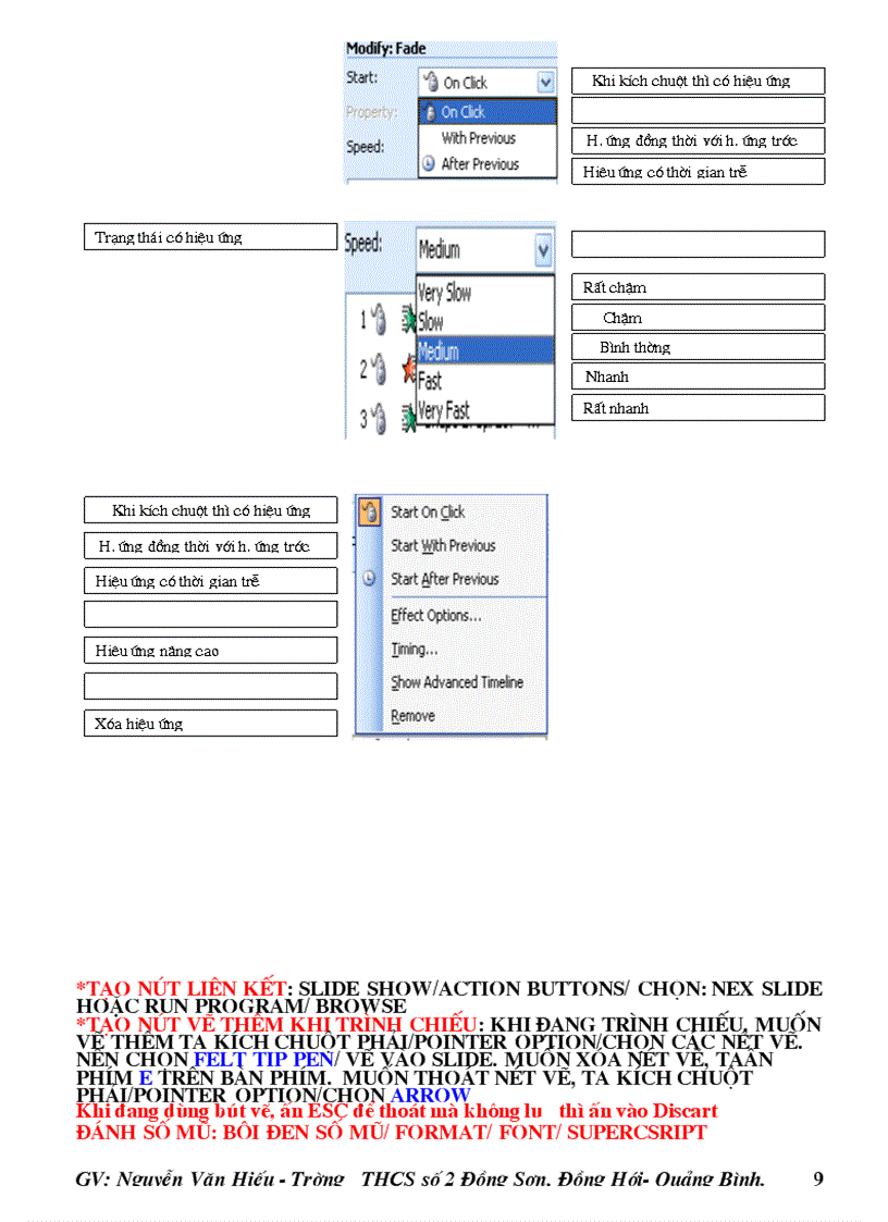 image for page Một số hiệu ứng powerpoint thường dùng