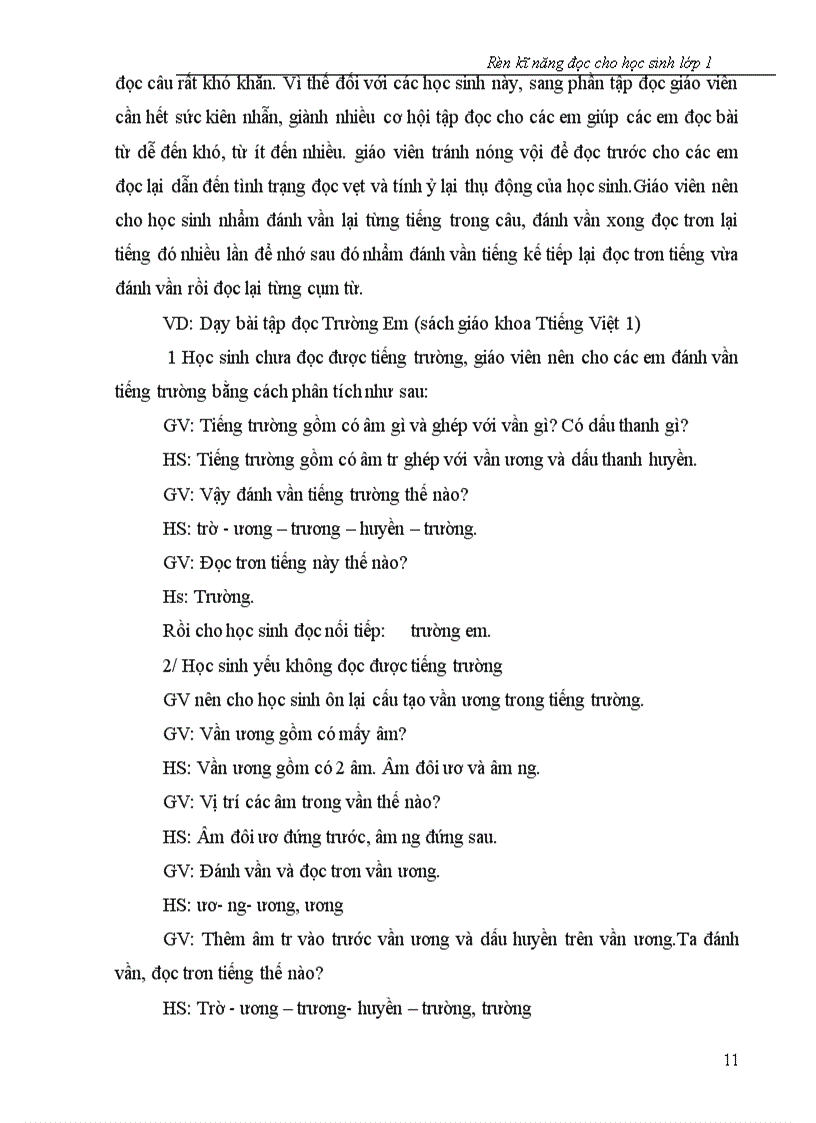 image for page Một số kinh nghiệm rèn kĩ năng đọc cho học sinh lớp 1