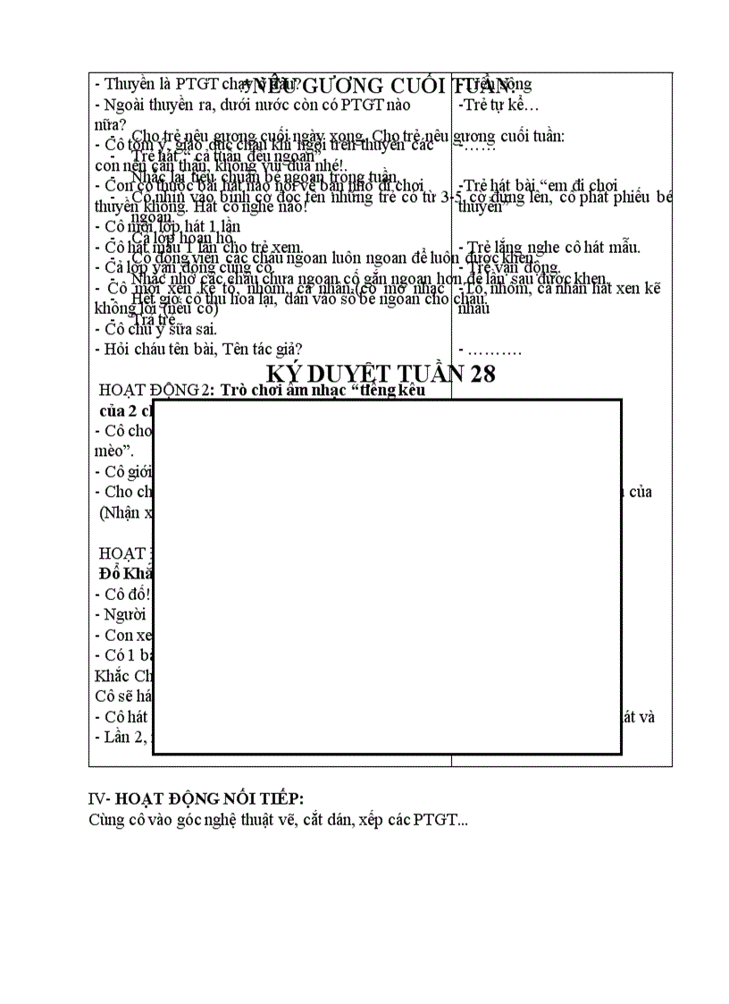 image for page Một số PTGT Tuần 28