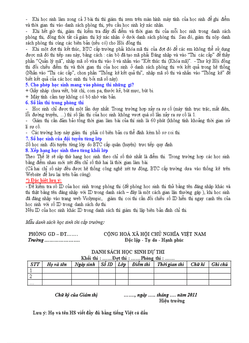 image for page Một số vấn đề lưu ý khi tổ chức thi VIOLYMPIC cấp trường năm học 2010 2011