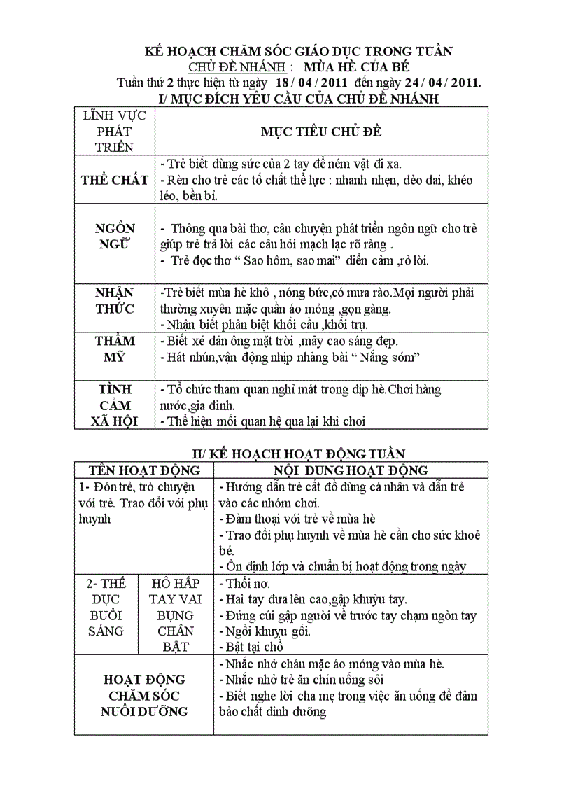 image for page Mùa hè của bé nhánh 2