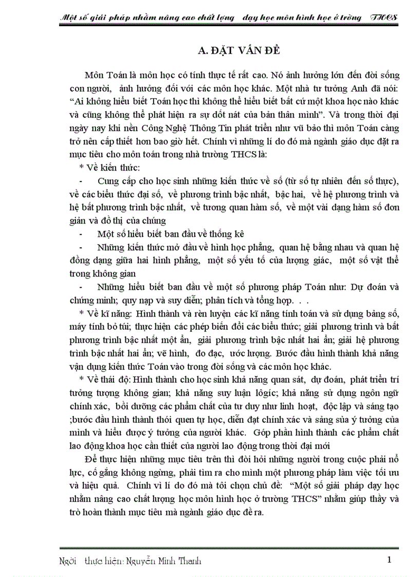 image for page Nâng cao chất lượng dạy hình học ở THCS