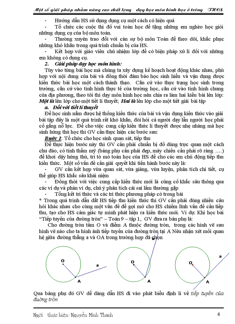 image for page Nâng cao chất lượng dạy hình học ở THCS
