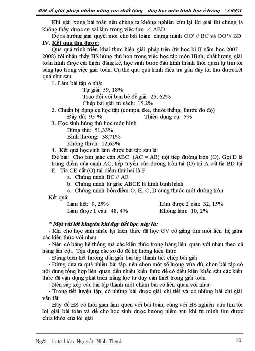 image for page Nâng cao chất lượng dạy hình học ở THCS