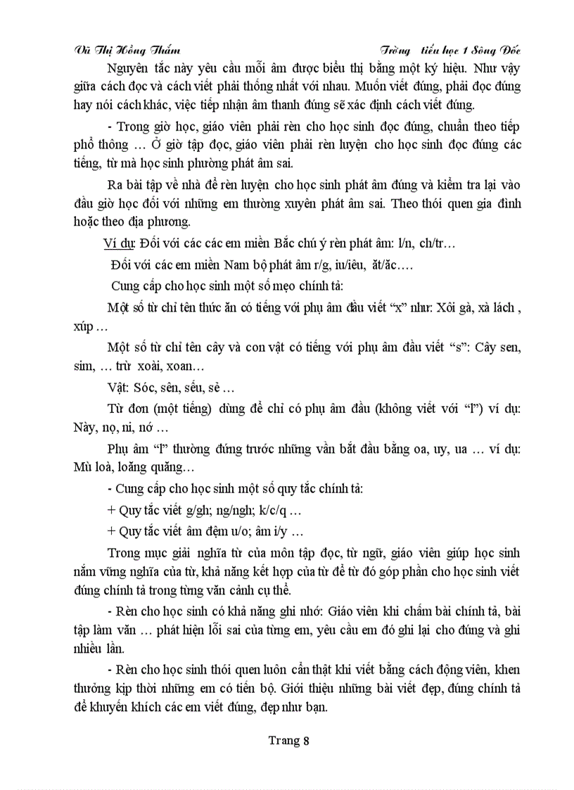 image for page Nâng cao chất lượng viết đúng chính tả nghe đọc cho học sinh lớp 4