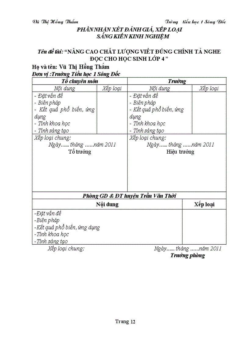 image for page Nâng cao chất lượng viết đúng chính tả nghe đọc cho học sinh lớp 4