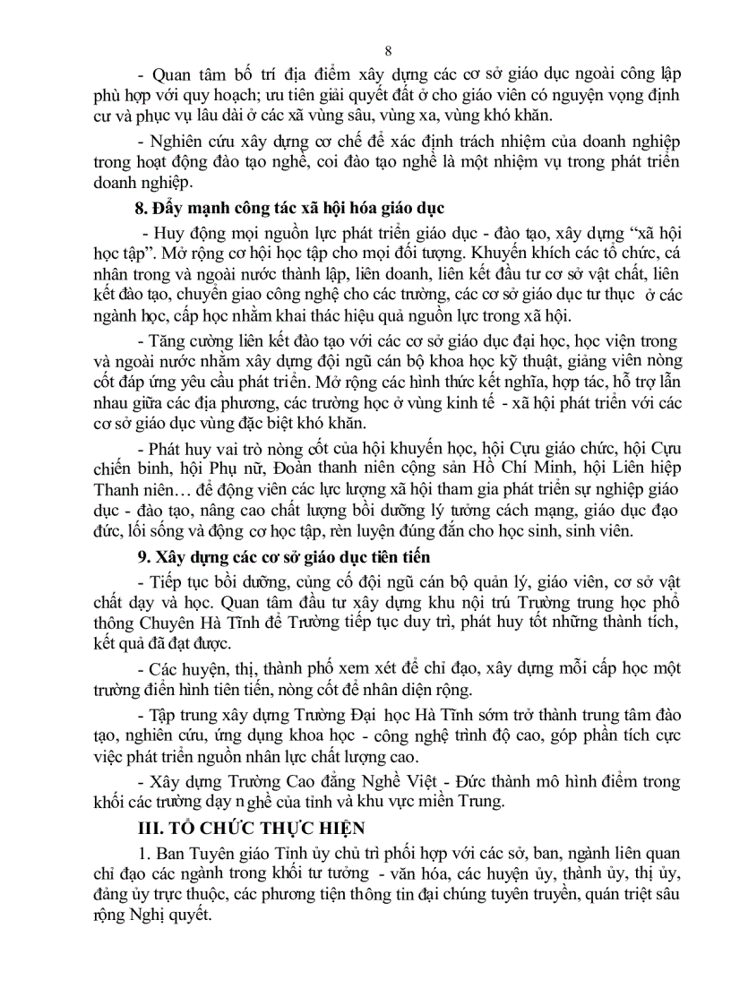 image for page Nghi quyet 05 tinh uy ha tinh