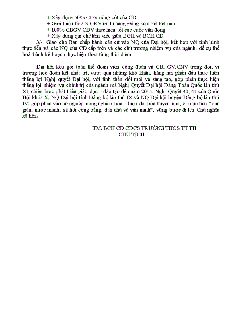 image for page Nghị quyết đại hội