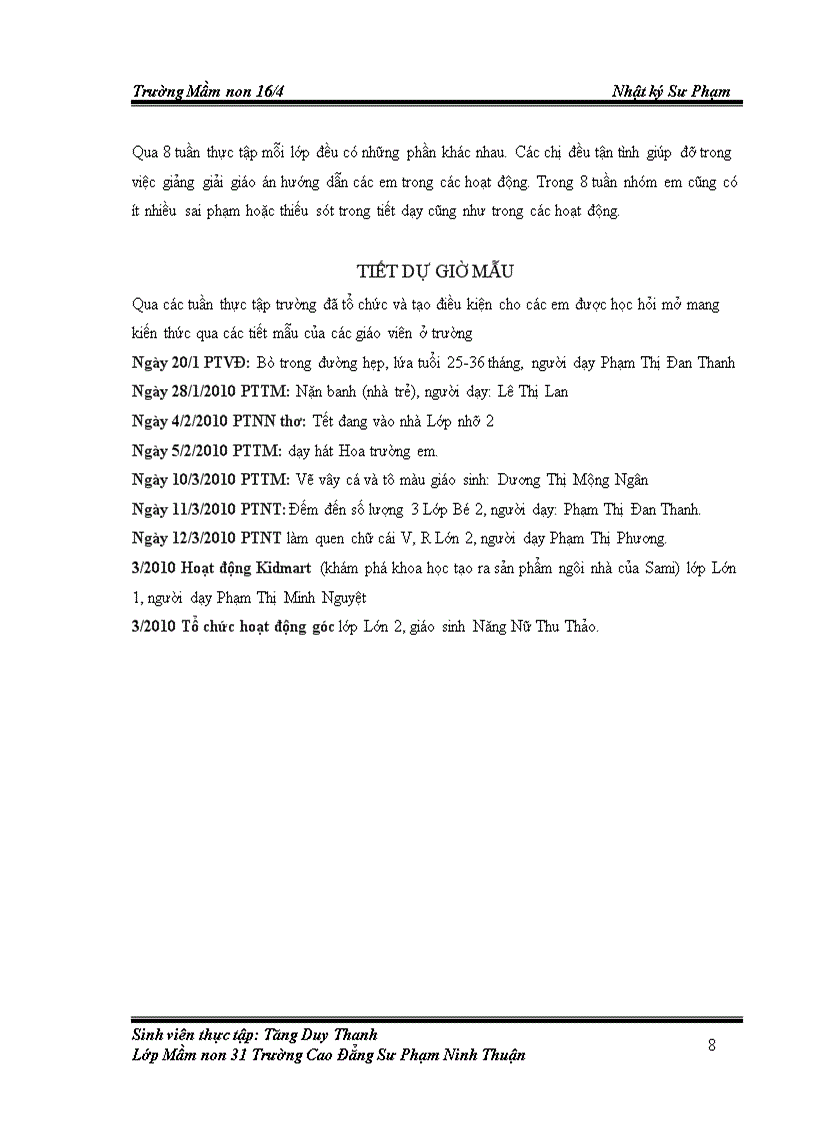 image for page Nhật ký thực tập sư phạm