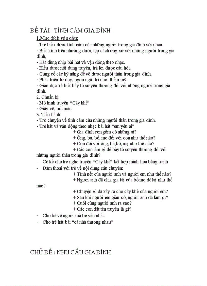 image for page Nhu cầu gia đình