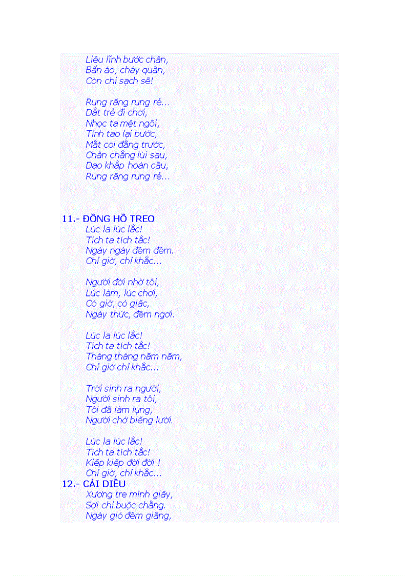 image for page Những bài hát trẻ em