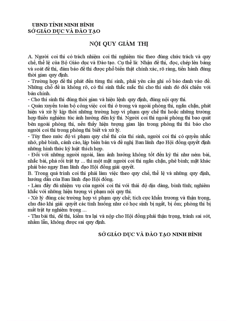 image for page Nội quy giám thị