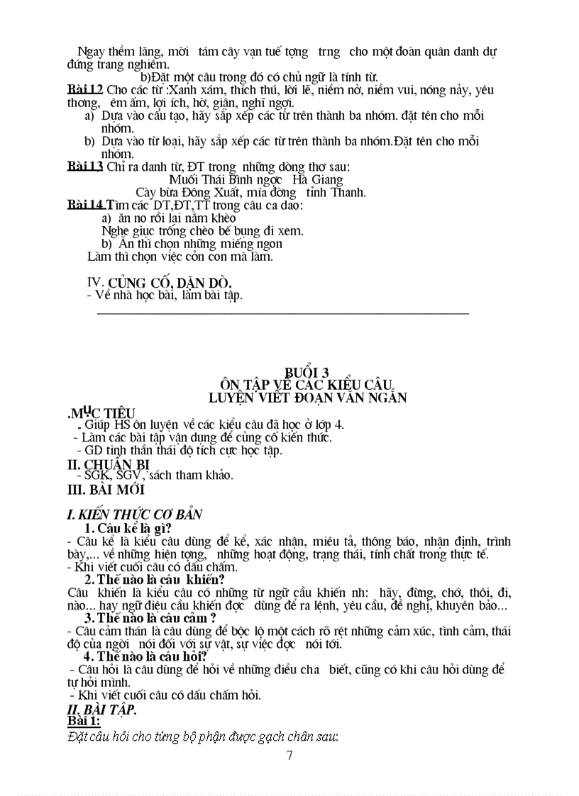 image for page Ôn tập kiên thức Tiếng Việt tiểu học cuối cấp