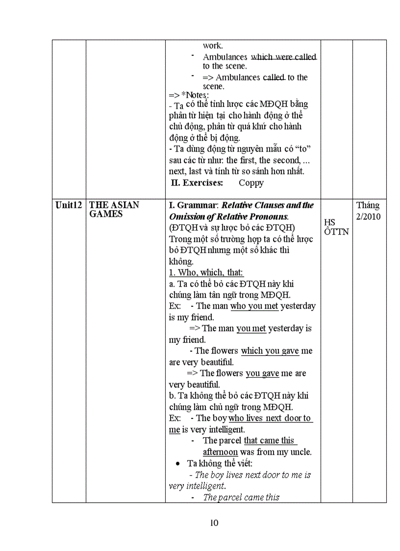 image for page Ôn tập Tiếng Anh lớp 11