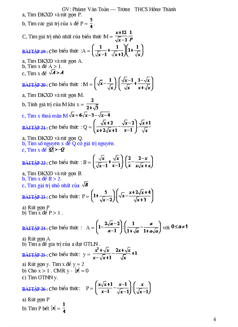 image for page Ôn thi vào lớp 10 phần rút gọn cực hay