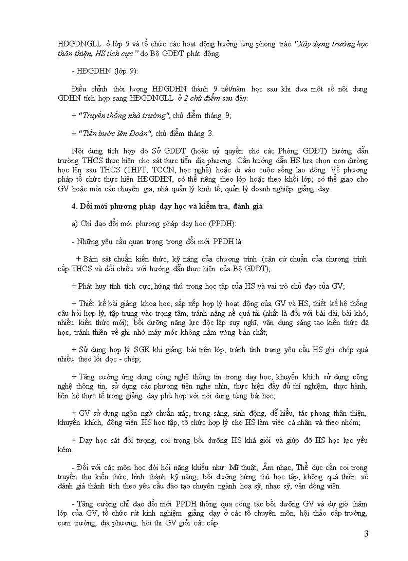 image for page Phân phối chương trình các môn học