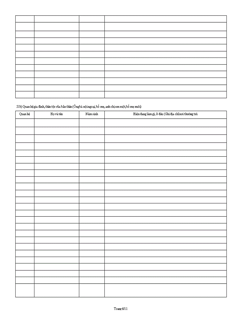 image for page Phiếu kê khai thông tin nhân sự