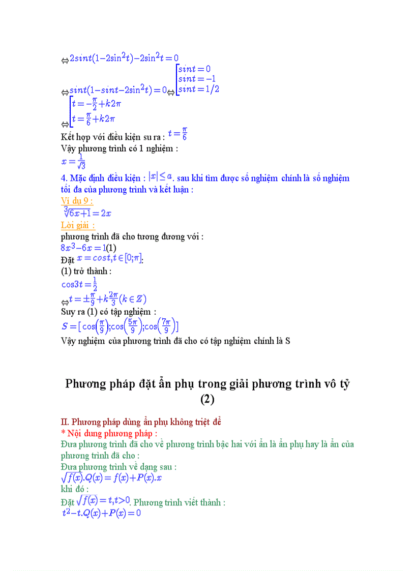 image for page PP đặt ẩn phụ trong giải PT vô tỷ