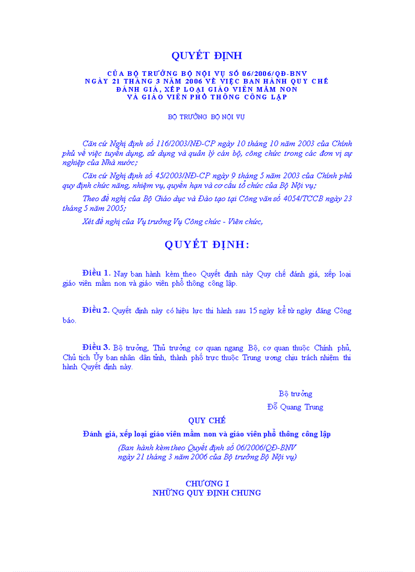 image for page Quy chế đánh giá xếp loại Giáo viên