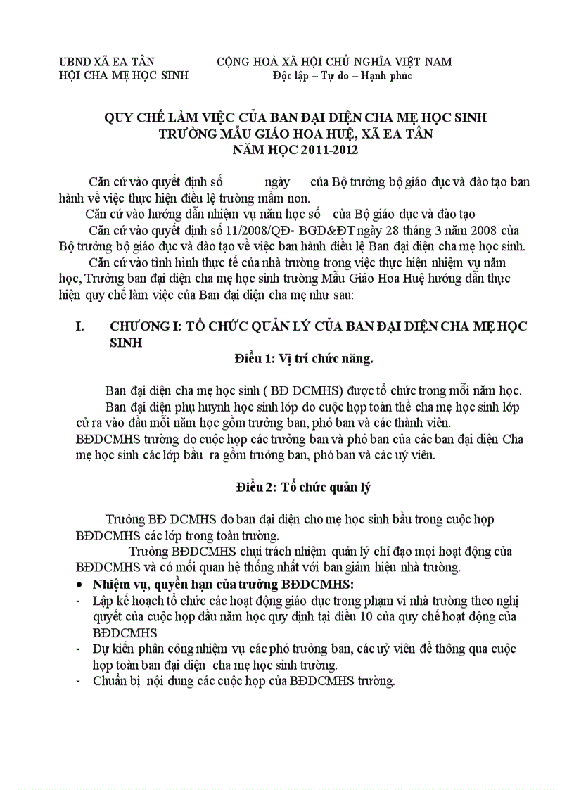 image for page Quy chế hội CMHS