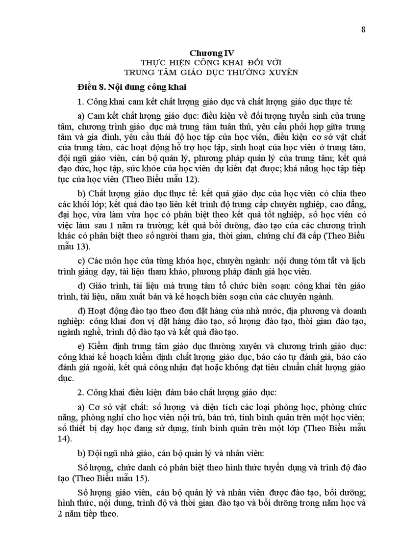 image for page Quy chế thực hiện công khai đối với CSGD