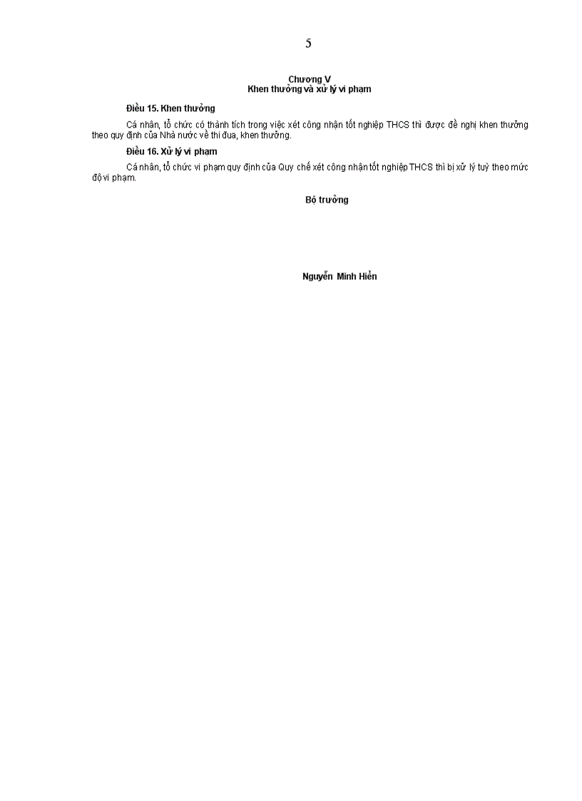 image for page Quy che xet tot nghiep thcs