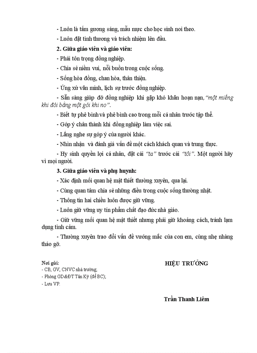 image for page Quy tắc ứng xử trong nhà trường