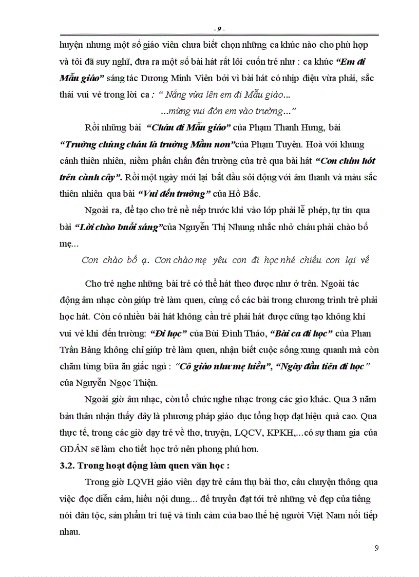 image for page Sáng kiến kinh nghiệm Âm nhạc