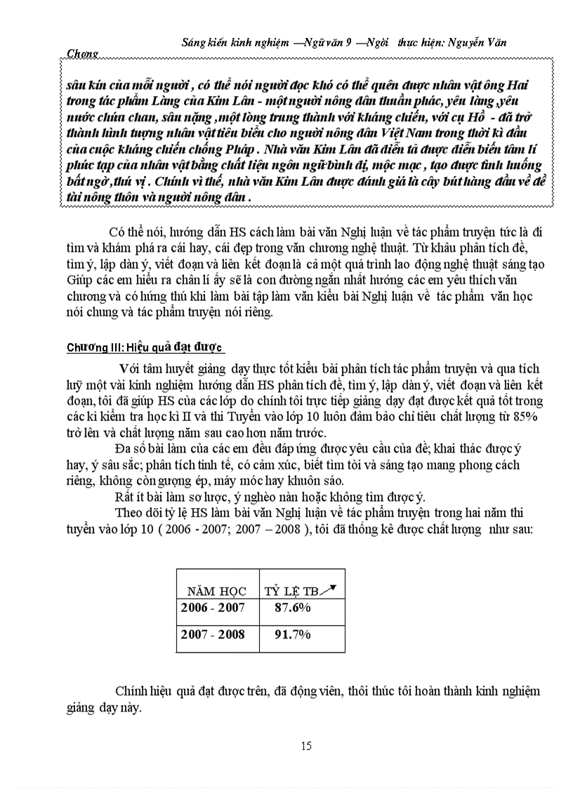 image for page SKKN Cách làm bài văn Nghị Luận Ngữ văn 9