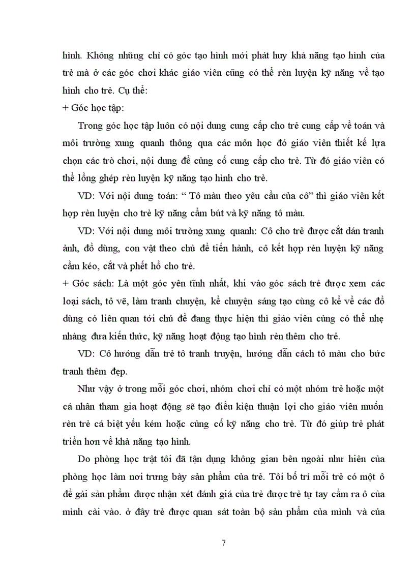 image for page SKKN Một số biện pháp phát triển thẩm mỹ cho trẻ 3 tuổi thông qua hoạt động tạo hình