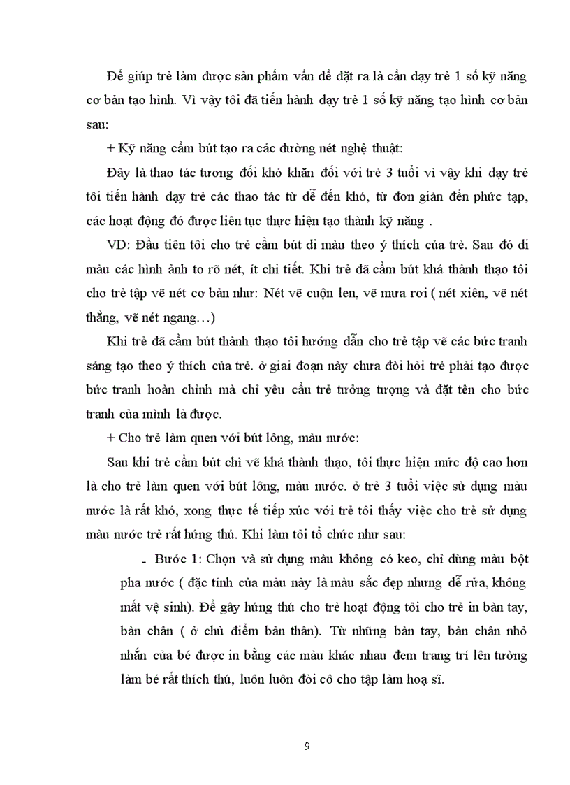 image for page SKKN Một số biện pháp phát triển thẩm mỹ cho trẻ 3 tuổi thông qua hoạt động tạo hình