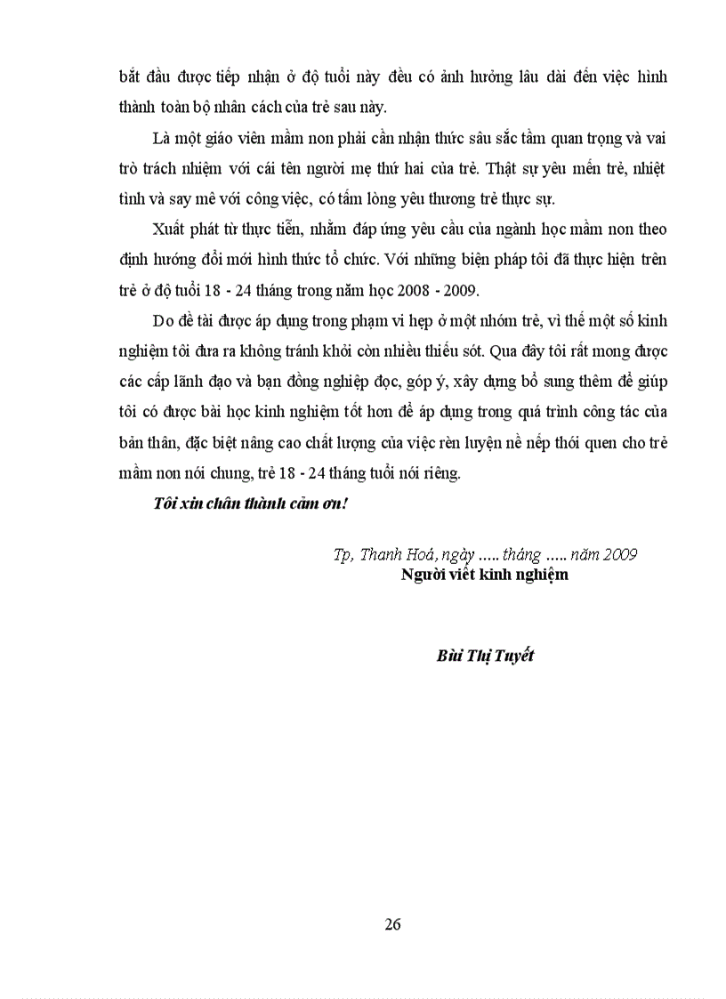 image for page SKKN Một số hình thức rèn luyện nề nếp thói quen ban đầu cho trẻ 18 24 tháng