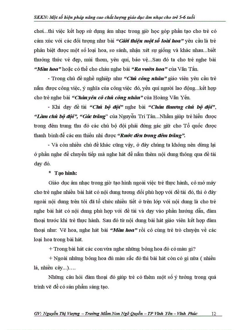 image for page Skkn một số biện pháp nâng cao chất lượng giáo dục âm nhạc cho trẻ 5 6 tuổi