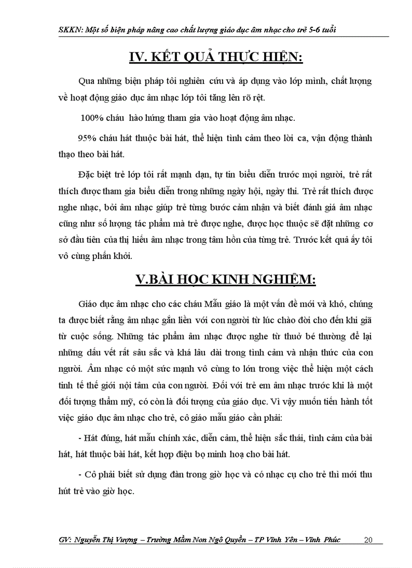 image for page Skkn một số biện pháp nâng cao chất lượng giáo dục âm nhạc cho trẻ 5 6 tuổi