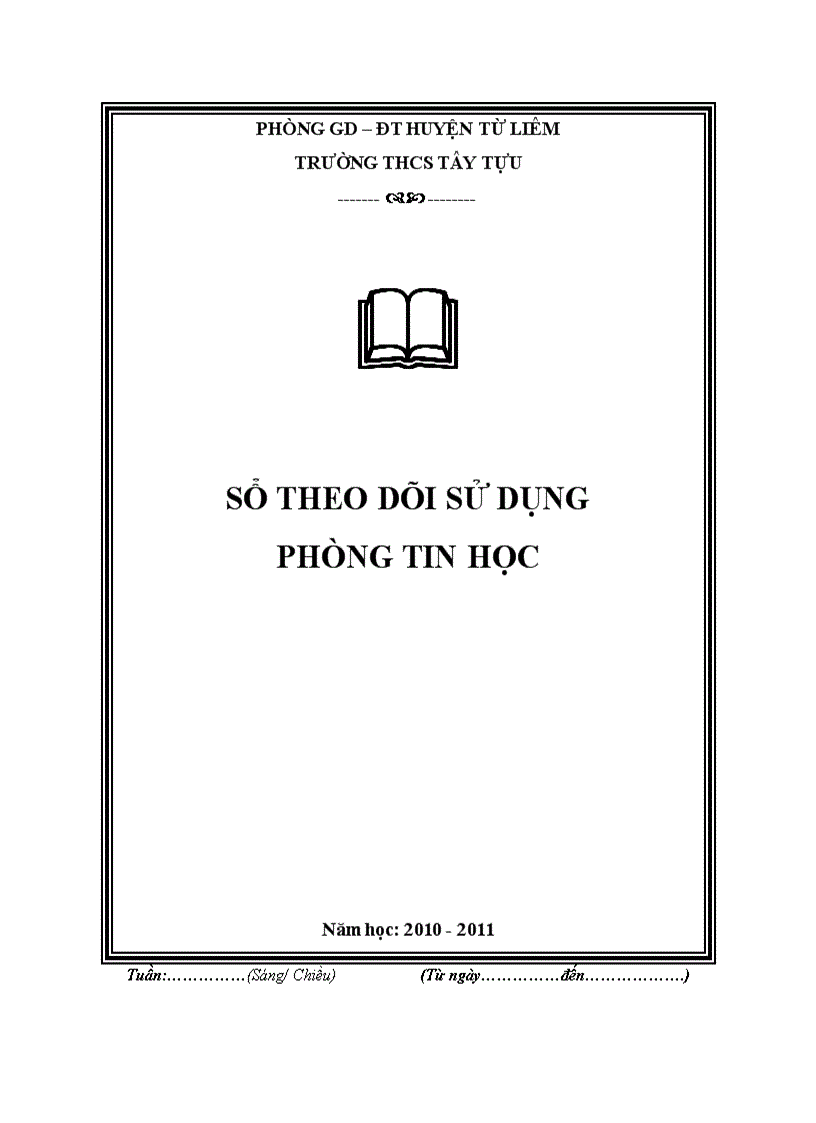image for page Sổ theo dõi phòng máy vi tính