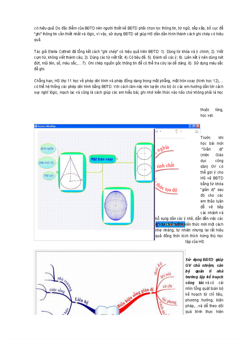 image for page Sử dụng bản đồ tư duy trong dạy học