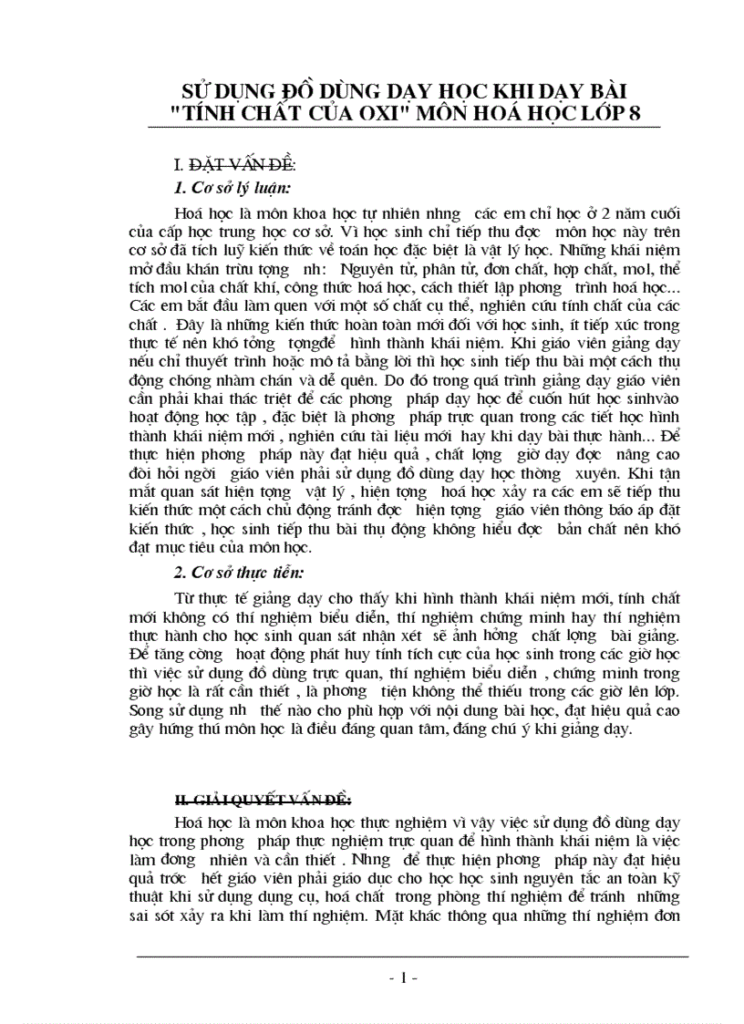 image for page Sử dụng đồ đùng dạy học với môn Hóa học 8