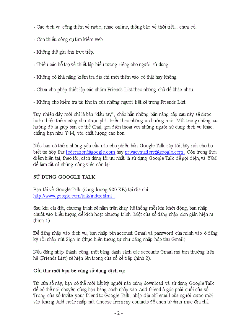 image for page Sử dụng google talk