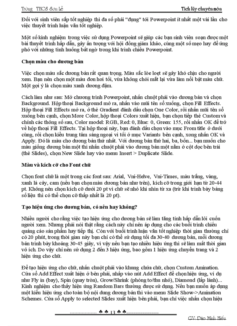 image for page Sử dụng Powerpoint chuyên nghiệp