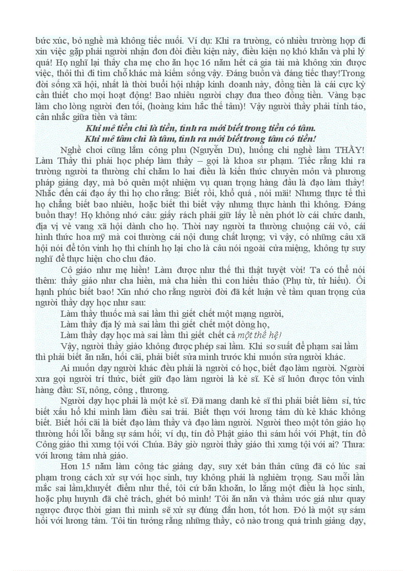 image for page Suy ngẫm về nghề dạy học