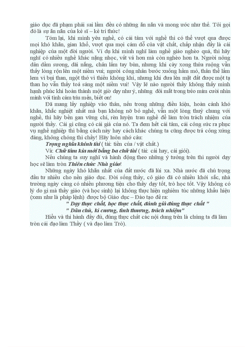 image for page Suy ngẫm về nghề dạy học