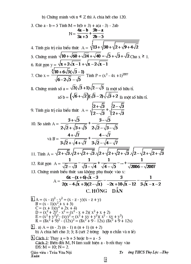 image for page Tài liệu ôn thi vào lớp 10 THPT