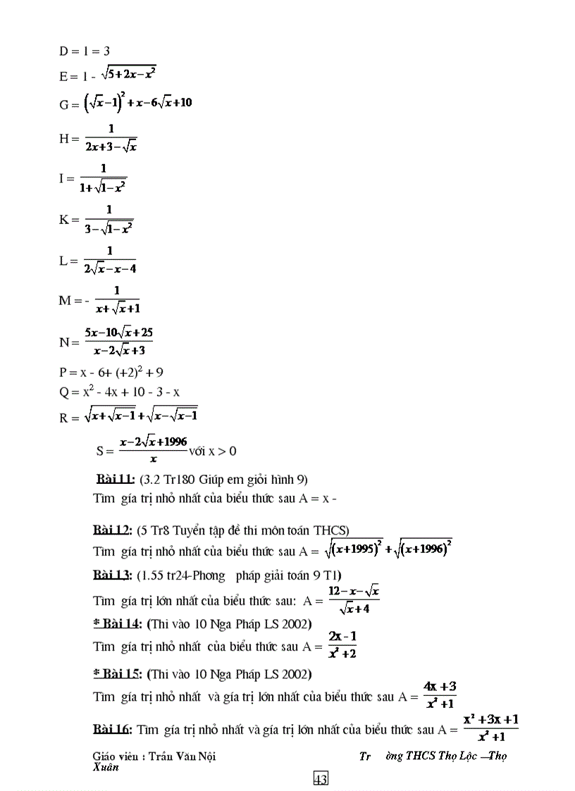 image for page Tài liệu ôn thi vào lớp 10 THPT