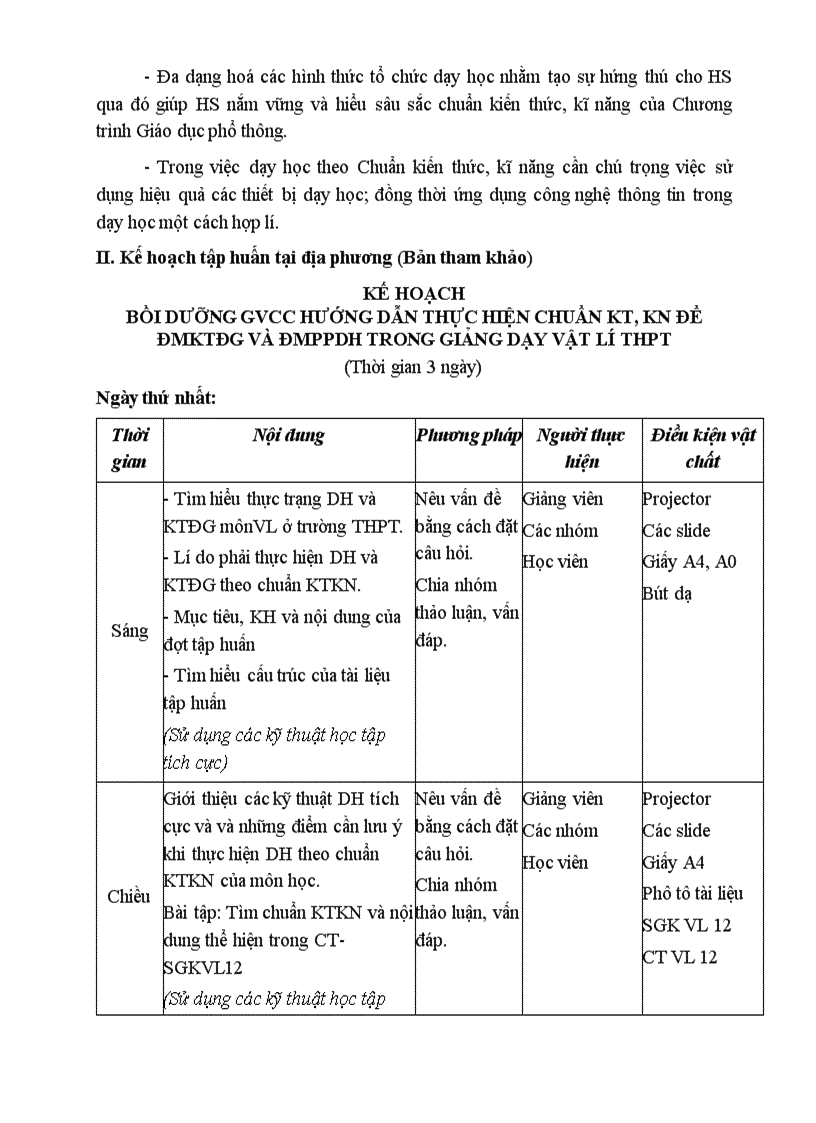 image for page Tài liệu tập huấn chuẩn kiến thức kĩ năng
