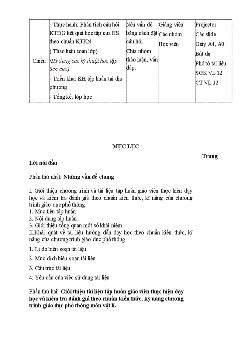 image for page Tài liệu tập huấn chuẩn kiến thức kĩ năng