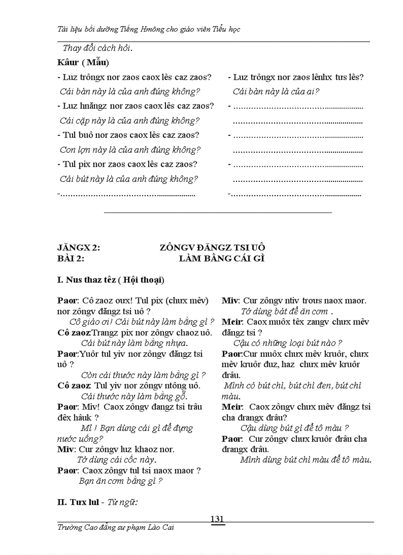 image for page Tài liệu tiếng Mông