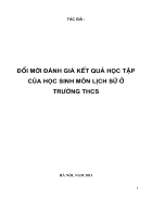 Tập huấn Đổi mới DG KQHT của HS môn Sử